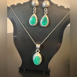 Taxco earring and pendant set